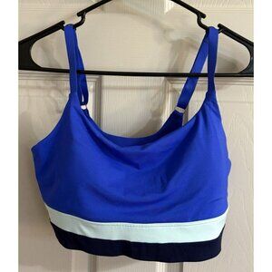 Athleta Breathe Sports Bra Medium Long line Multi Color Womens